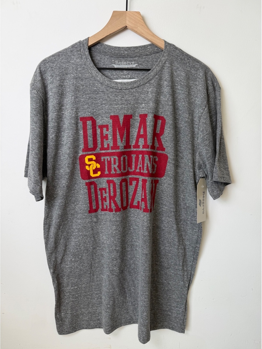 Blue 84 Reserve Collection USC DeMar DeRozan T-Shirt - Gray NWT Size L